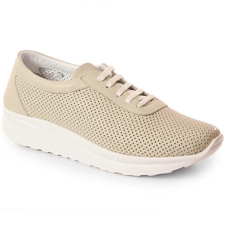 Zapatos mujer cuero beige calados T.Sokolski Bk 800
