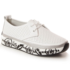 Zapatos de mujer en piel con plataforma blanco T.Sokolski W23-29