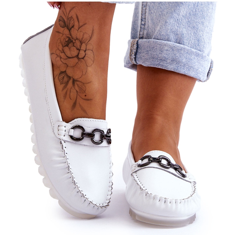 Vinceza Mocasines Mujer Piel Cómodos Blanco Miguel Vinceza Mocasines Mujer Piel Cómodos Blanco Miguel