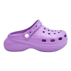 FS1 Pantuflas De Espuma De Mujer Crocs Morado Coline púrpura