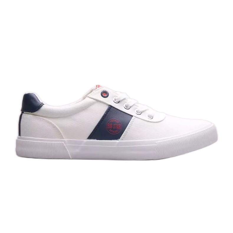 Zapatillas de hombre Big Star JJ174253 blanco azul marino