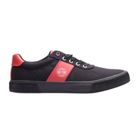 Zapatillas de hombre Big Star JJ174255 negro rojo