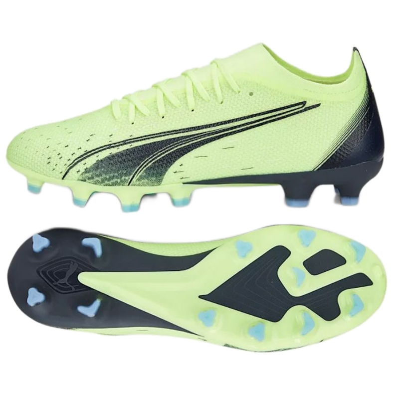 Puma Ultra Match FG/MG M 106900 01 zapatos de fútbol aguamarina verde