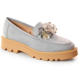 Zapatos Vinceza con cristales W 10863 JAN201B gris