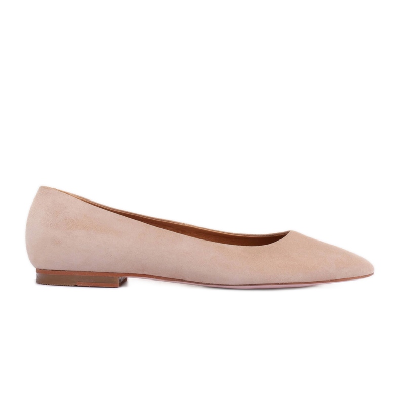 Marco Shoes Bailarinas de ante suave beige