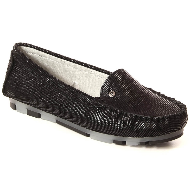 Mocasines mujer piel negro brillo Filippo DP2037