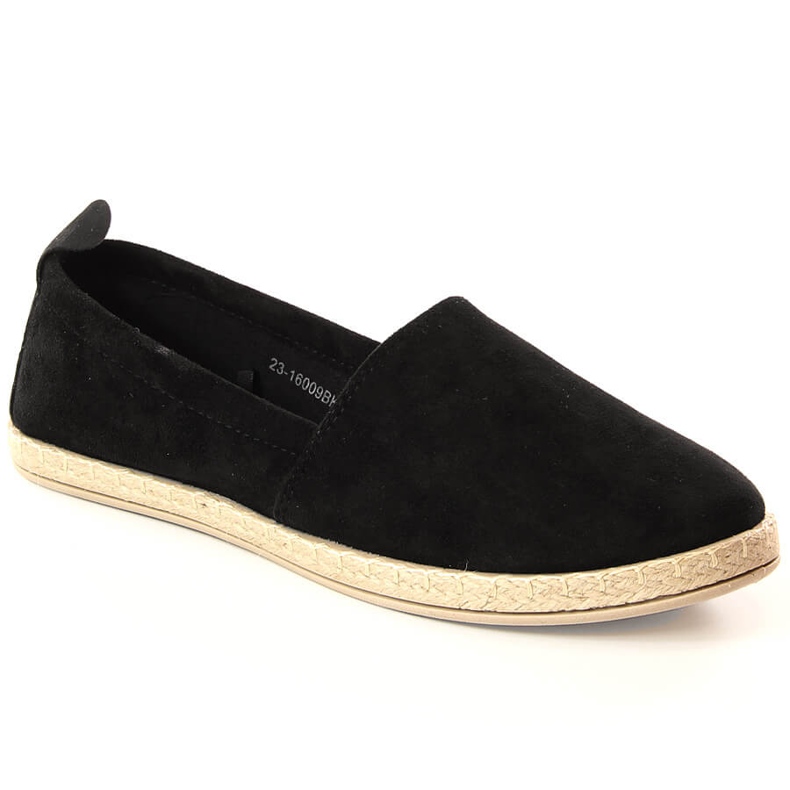 Alpargatas slip-on mujer negras Potocki 16009 negro