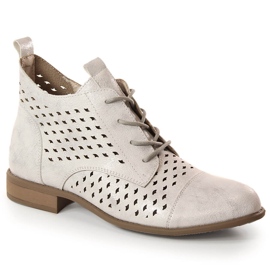 Botas primavera mujer caladas plateadas Jezzi ASA142-45 plata