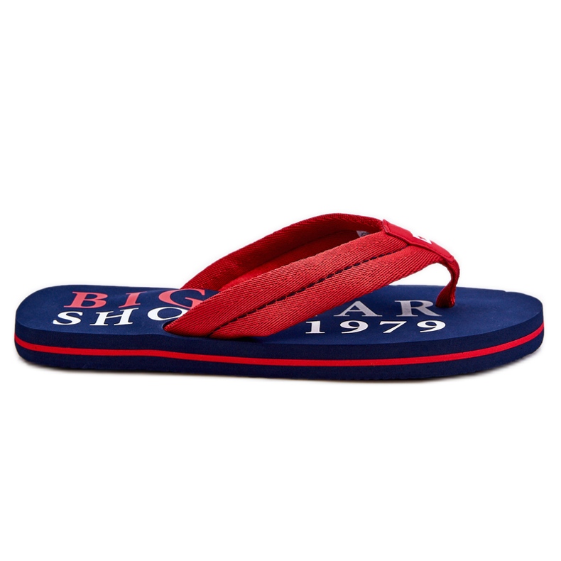 Chanclas Big Star para hombre LL174613 rojo