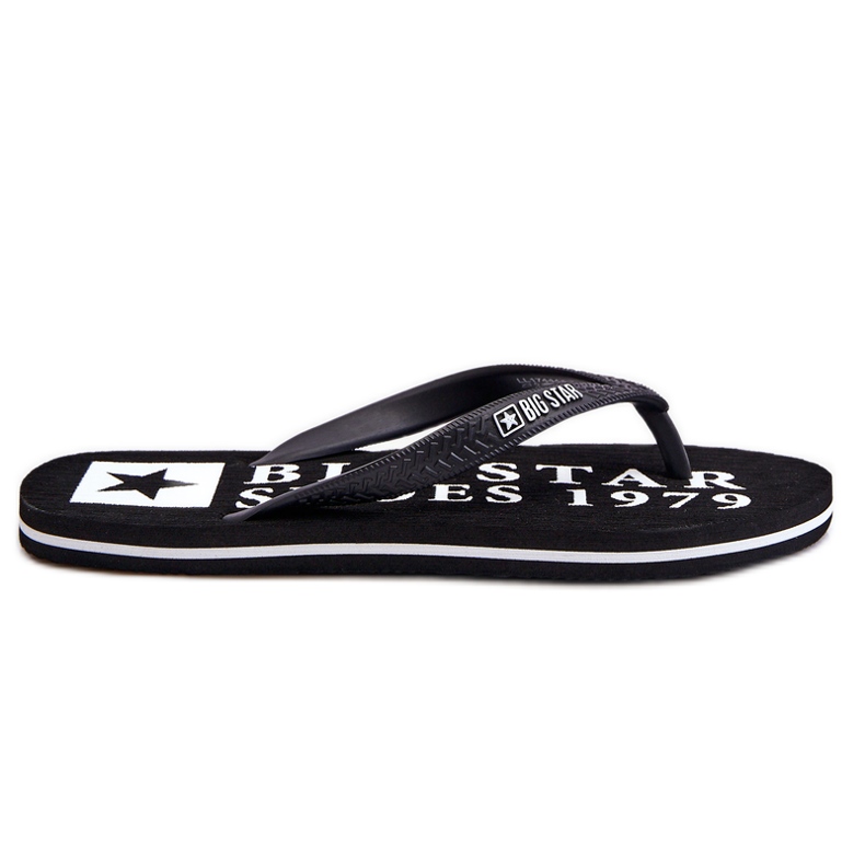 Chanclas ligeras para hombre Big Star LL174444 Black negro
