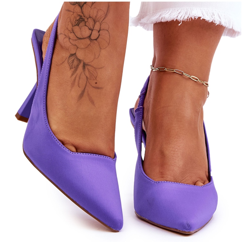 Zapatos de tacón alto Whitley Spitz morados clásicos violeta Zapatos de tacón alto Whitley Spitz morados clásicos violeta