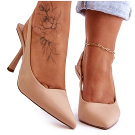 FS1 Tacones puntiagudos Whitley beige clásico