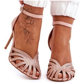 Tacones altos de moda con Jaylen beige claro