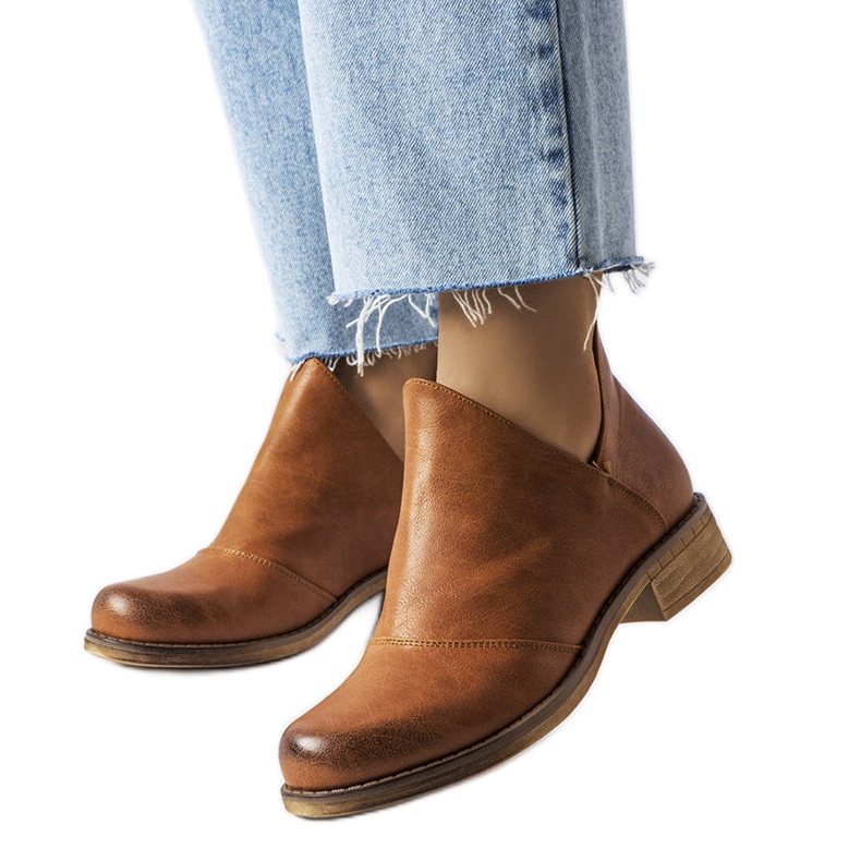 PA1 Botas marrones con pala irregular de Lacombe marrón PA1 Botas marrones con pala irregular de Lacombe marrón