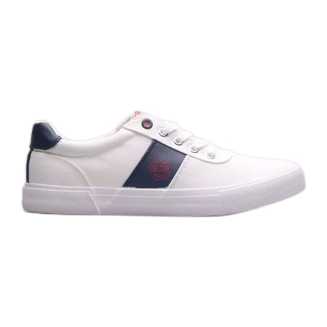 Zapatos Big Star M JJ174253 blanco azul marino