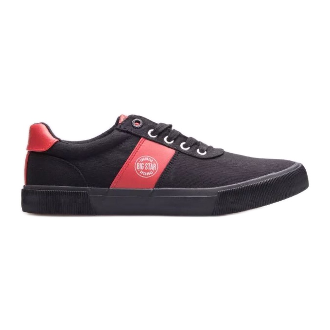 Zapatos Big Star M JJ174255 negro rojo