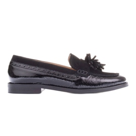 Marco Shoes Mocasines con flecos decorativos negro