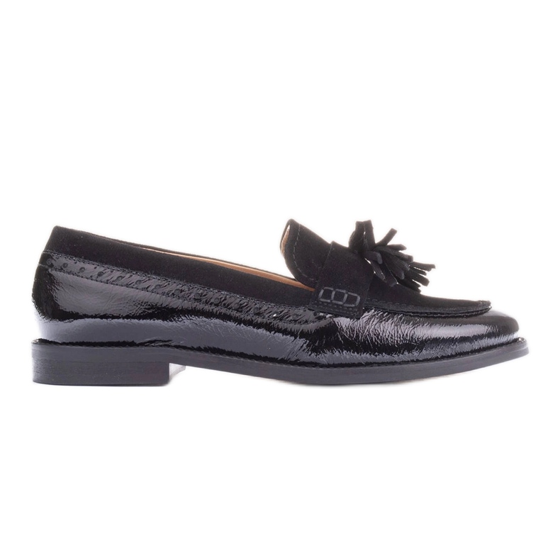 Marco Shoes Mocasines con flecos decorativos negro