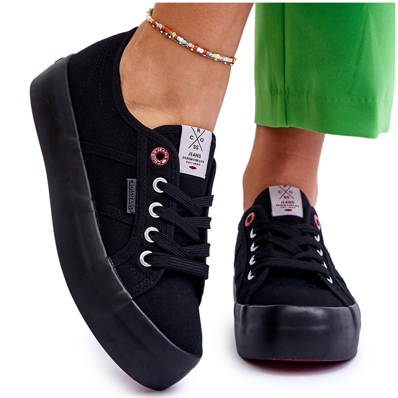 Sneakers Mujer Plataforma Cross Jeans LL2R4039 Negro