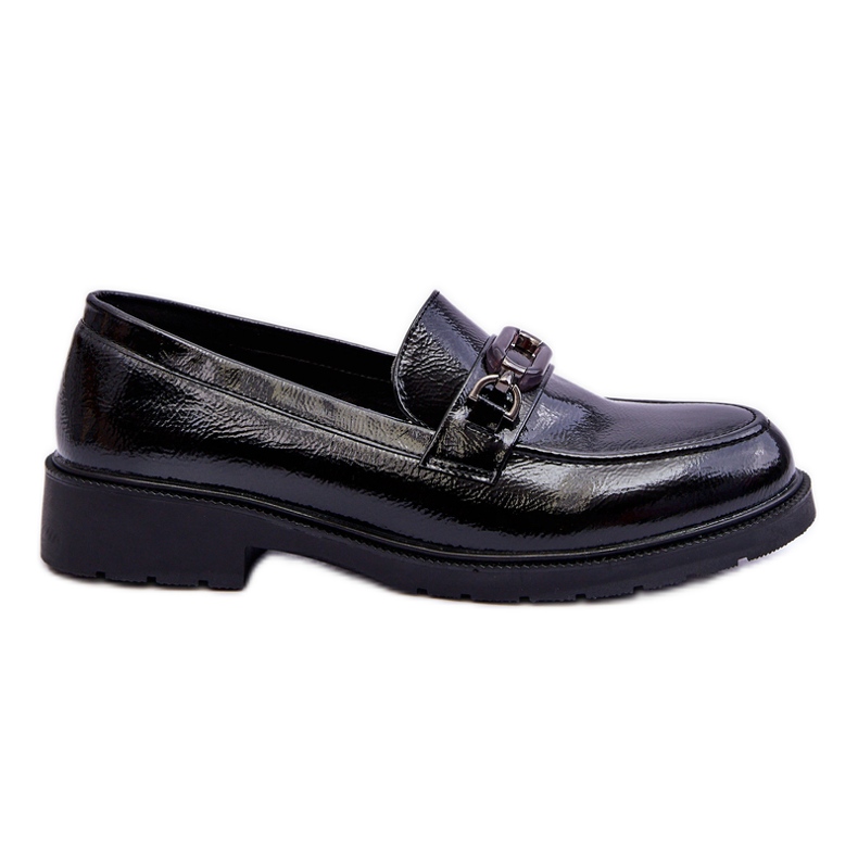 S.Barski Mocasines Mocasines Lacados Con Adorno Maura Negro