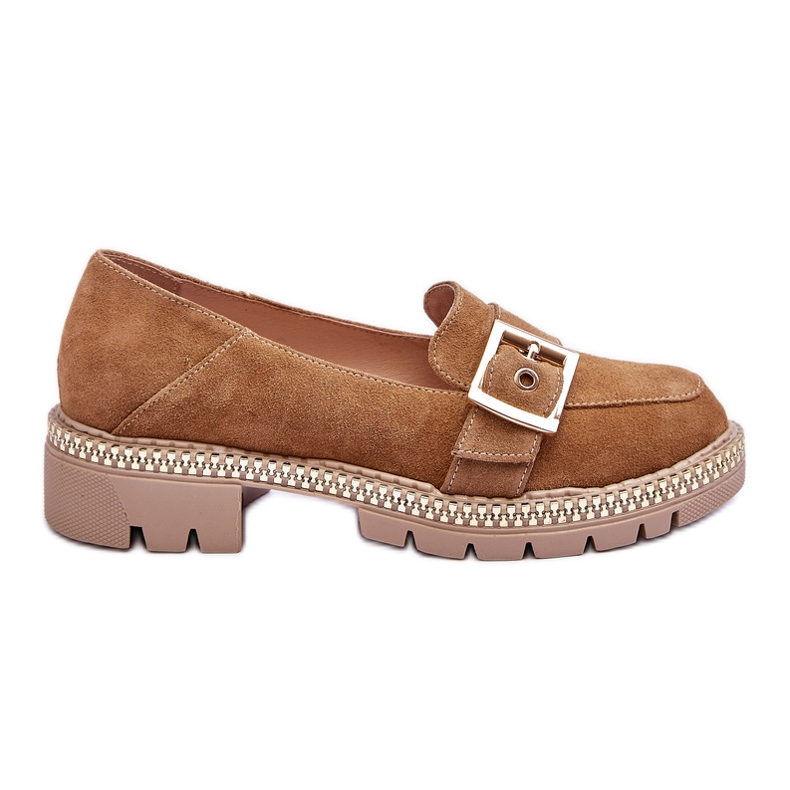 FILIPCZYK Mocasines Moda Ante Beige Oscuro Eloisa