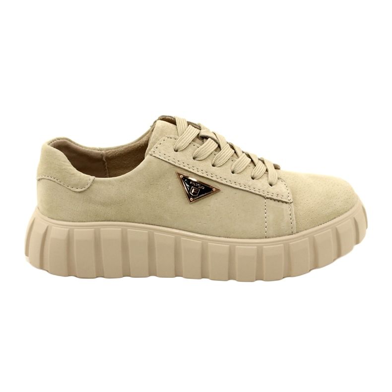 Filippo DP4138 zapatillas de piel de ante beige