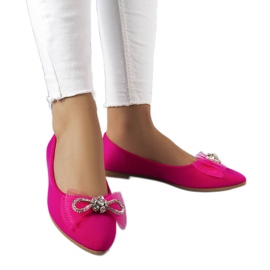 Bailarinas rosas con lazo y pedrería de LaGarde rosado Bailarinas rosas con lazo y pedrería de LaGarde rosado