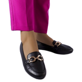 Mocasines negros de Sauvé Mocasines negros de Sauvé