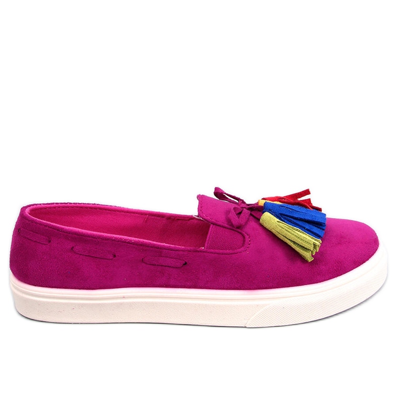 BM Salma Deportiva primavera fucsia con borlas rosado
