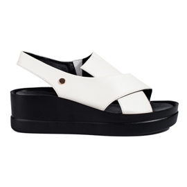 Sandalias mujer cuña Shelovet blanco
