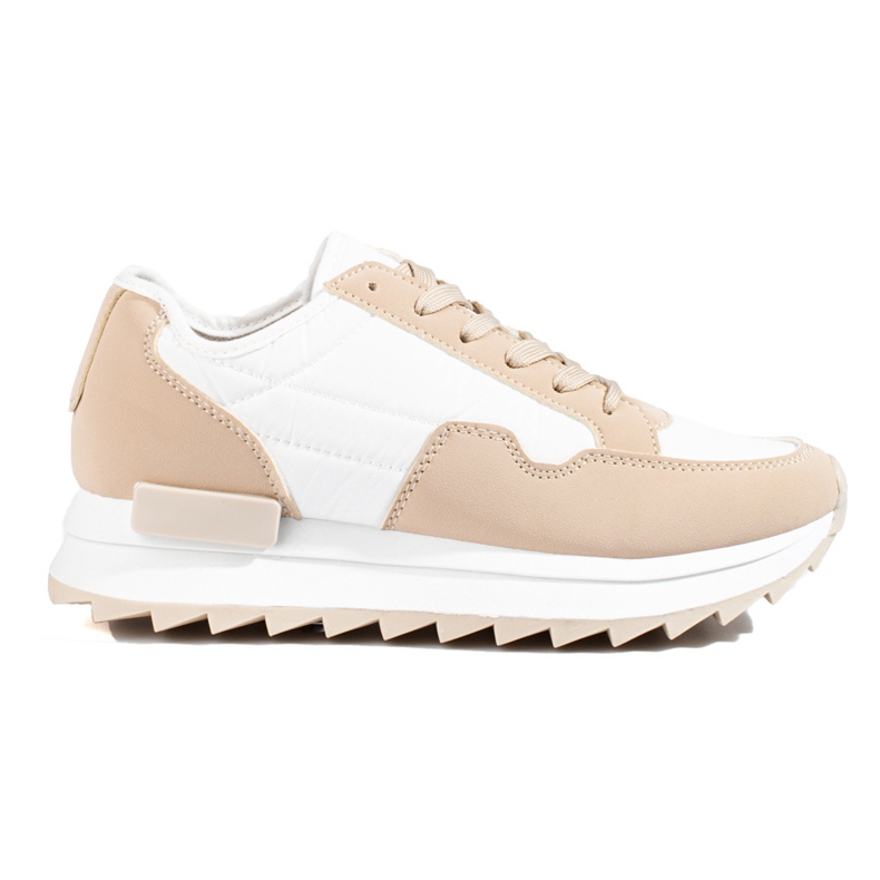 W. Potocki Zapatillas de mujer con suela gruesa beige Potocki
