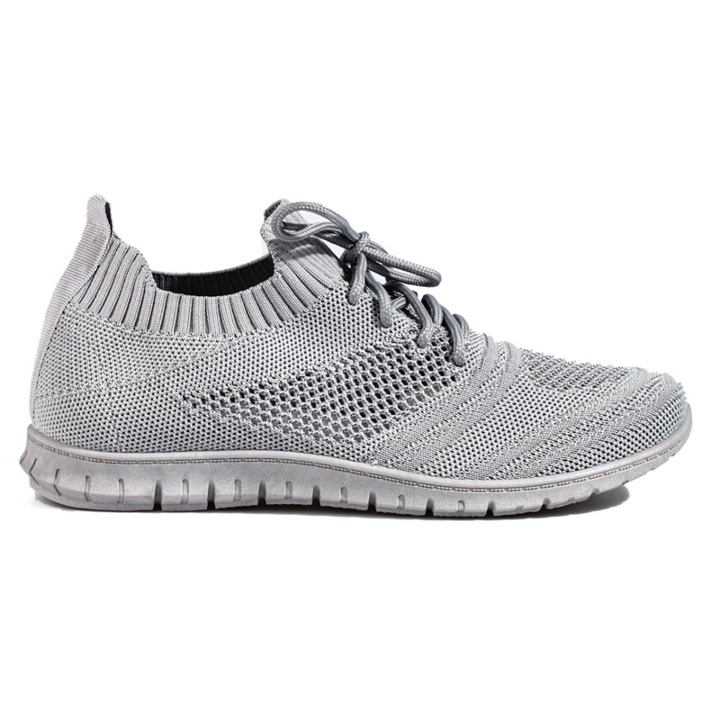 W. Potocki Zapatillas deportivas de mujer caladas ligeras Potocki gris.
