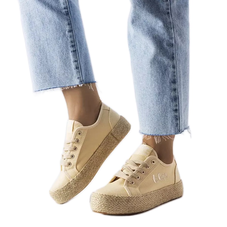 Alpargatas beige Lee Cooper LCW-23-31-1795L