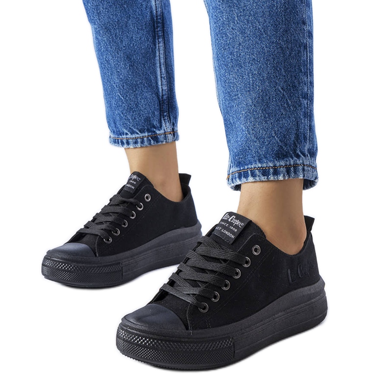Lee Cooper LCW-23-44-1624L zapatillas negras negro