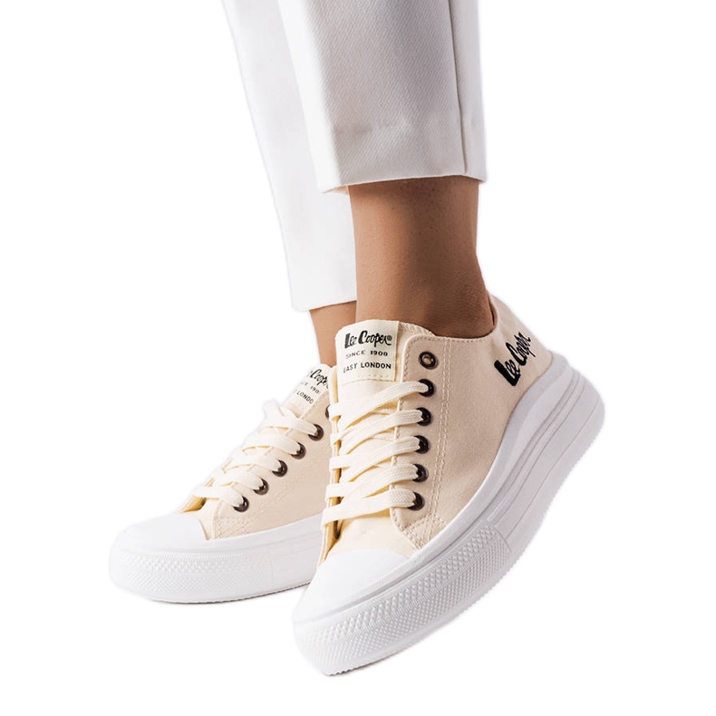 Lee Cooper LCW-23-44-1626L zapatillas beige