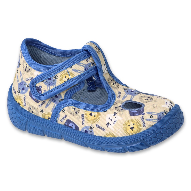 Zapatos befado niño 630P006 beige azul