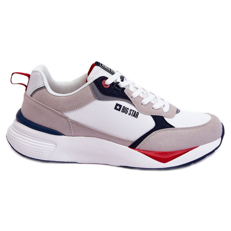 Zapatos Deportivos Hombre Memory Foam Big Star LL174235 Blanco-Gris