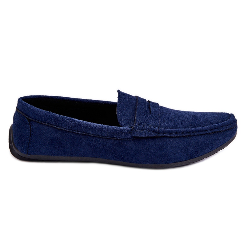 Mocasines de Hombre en Ante Navy Mack azul