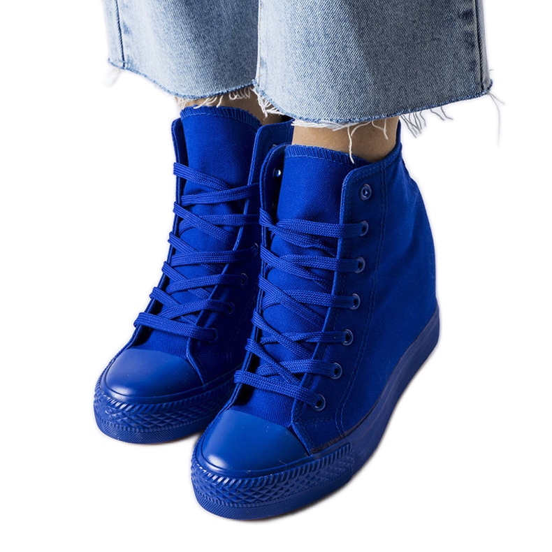 BM Zapatillas de cuña azules de Groussay