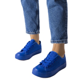 Zapatillas deportivas azules de tejido de Thibodeau