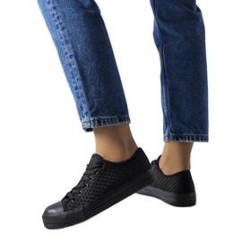 Zapatillas deportivas negras de tejido de Thibodeau negro