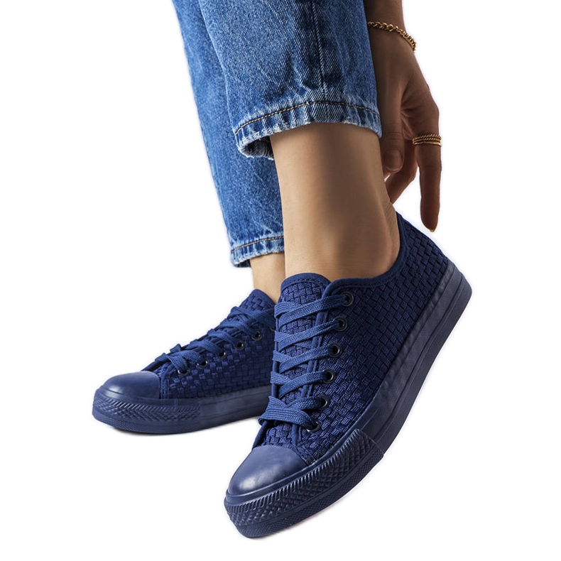 BM Zapatillas tejidas azul marino de Thibodeau