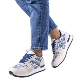 Deportivas grises y azules con estampado Arcouet