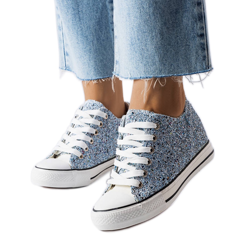 Zapatillas bajas de cuña azules de Garceau