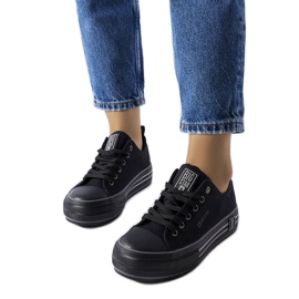 Zapatillas negras con plataforma de Big Star LL274184 negro