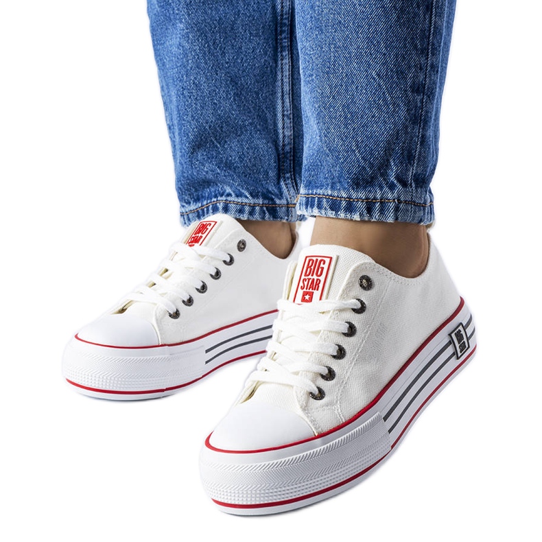 Deportivas blancas con plataforma Big Star LL274180 blanco