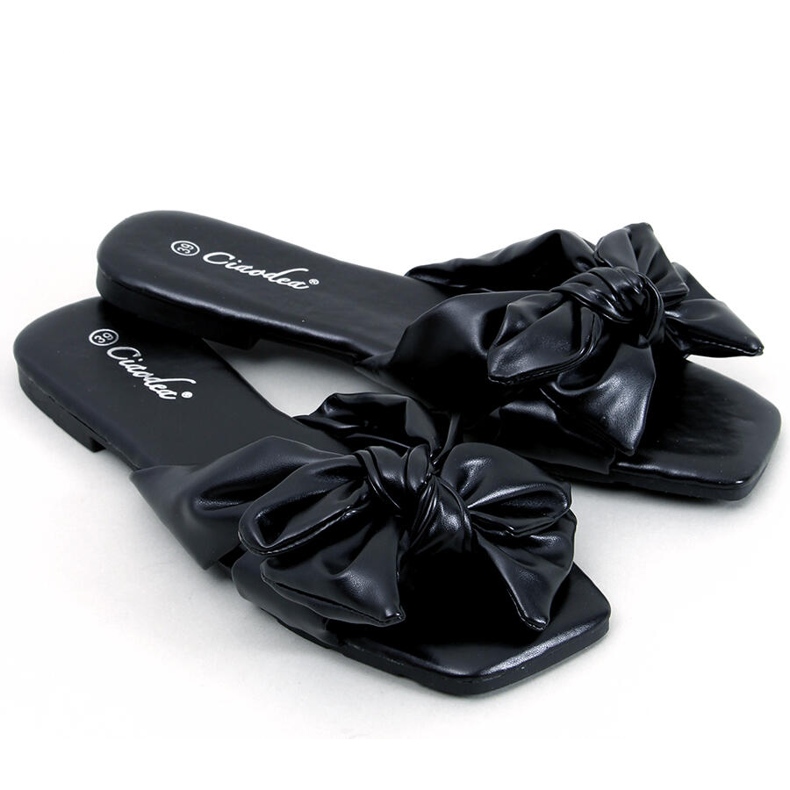 Pantuflas lazo Minnen Black negro
