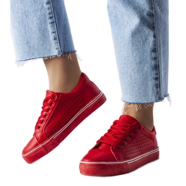 BM Zapatillas deportivas en ecopiel rojas de Joffre rojo