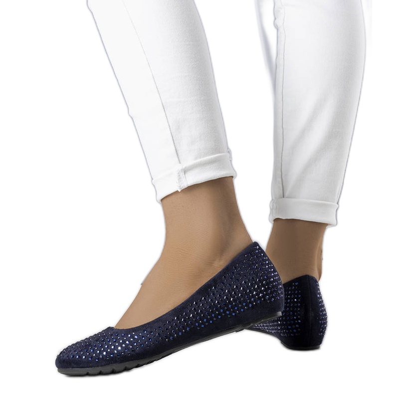 Bailarinas marineras con cuña forrada de Julie azul Bailarinas marineras con cuña forrada de Julie azul