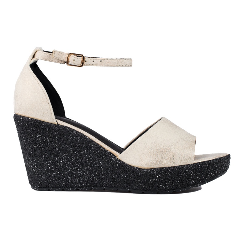 Sandalias mujer cuña alta Shelovet beige